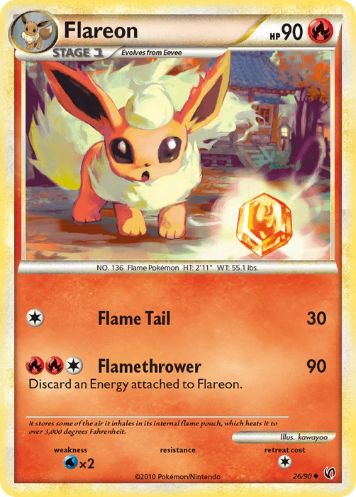 Flareon (26/90) [HeartGold & SoulSilver: Undaunted] - for just $3.70! 