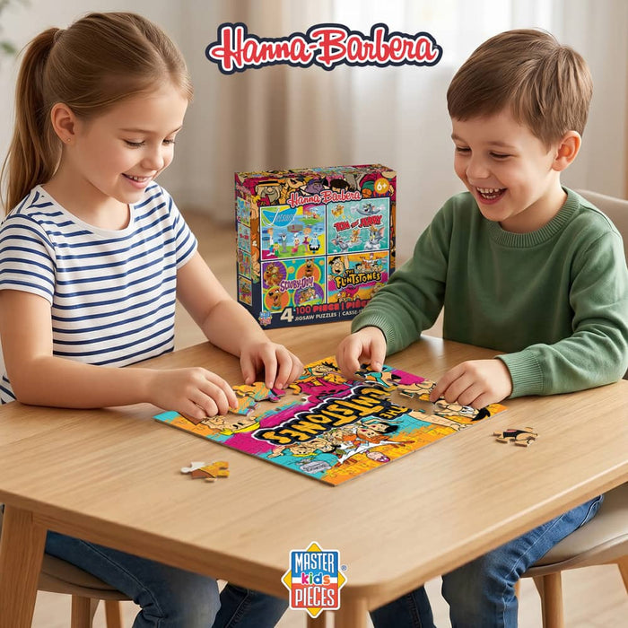 Hanna-Barbera 100 Piece Jigsaw Puzzles 4-Pack - for just $14.99! 