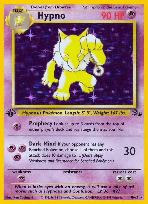 Hypno (8/62) [Fossil 1st Edition] - for just $31.85! 