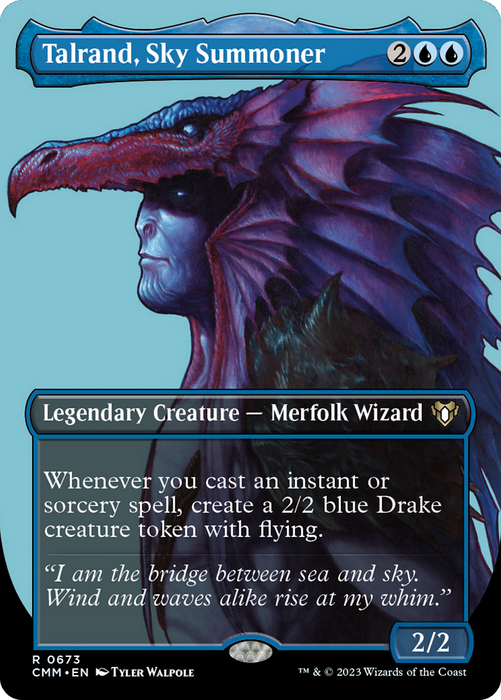 Talrand, Sky Summoner (CMM-673) - Commander Masters (Borderless) - for just $1.14! 