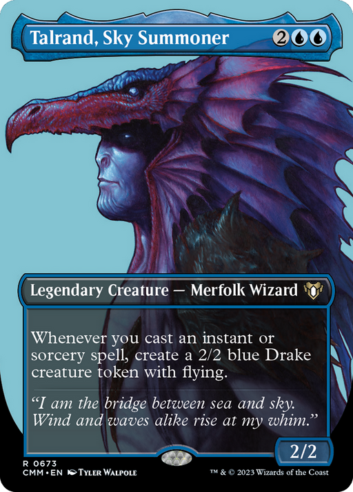 Talrand, Sky Summoner (CMM-673) - Commander Masters (Borderless) - for just $1.27! 