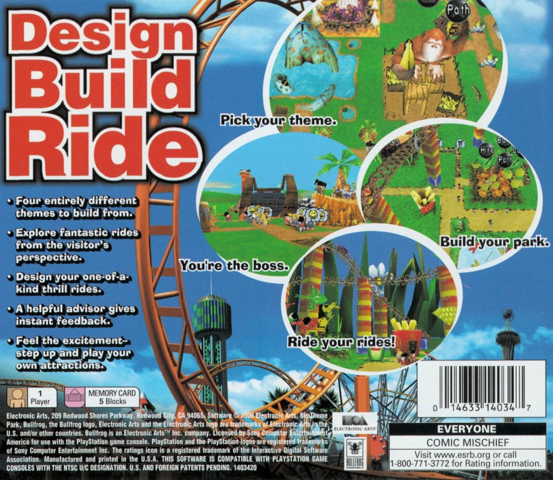 Sim Theme Park – PlayStation 1 (PS1) - for just $8.99! 