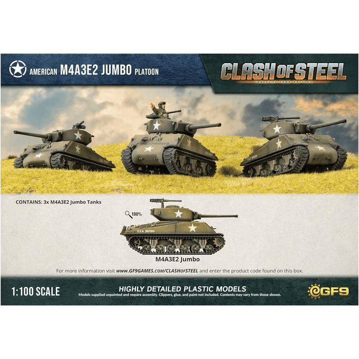 Clash of Steel - American: M4A3E2 Jumbo Platoon - for just $30! 