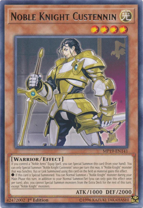 Noble Knight Custennin [MP19-EN141] Rare - for just $0.10! 