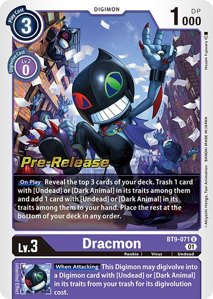 Dracmon [BT9-071] [X Record Pre-Release Promos] - Just $1.35! Shop now at Retro Gaming of Denver