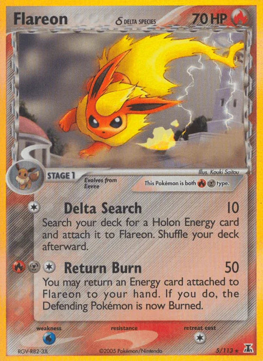 Flareon (5/113) (Delta Species) [EX: Delta Species] - for just $52.90! 