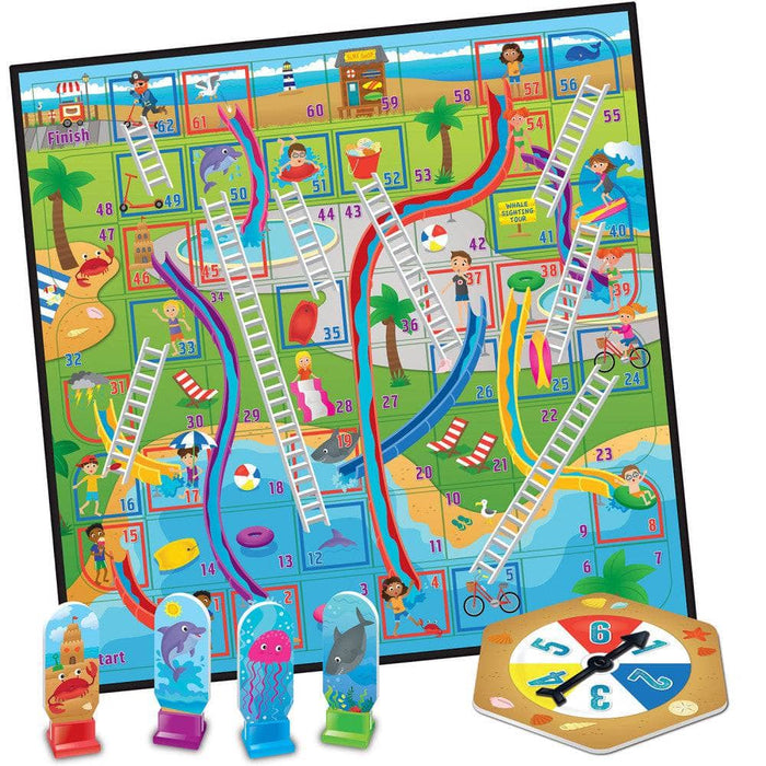Beach Life - Slides & Ladders Board Game - for just $16.99! 