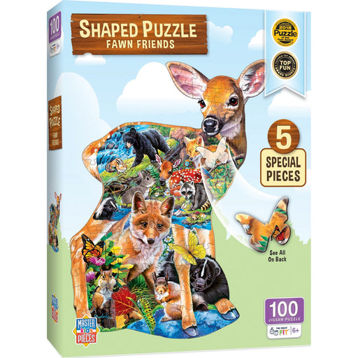 Fawn Friends - 100 Piece Shaped Jigsaw Puzzle - Just $12.99! Shop now at Retro Gaming of Denver