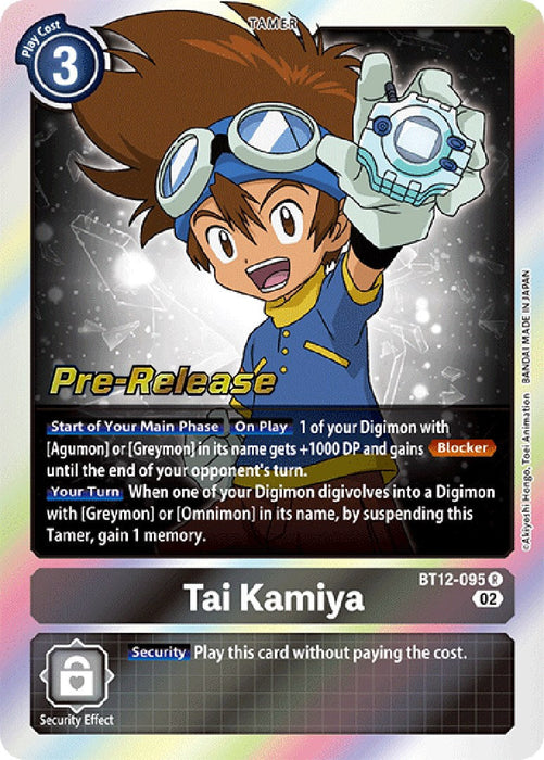 Tai Kamiya [BT12-095] [Across Time Pre-Release Cards] - Just $1.05! Shop now at Retro Gaming of Denver