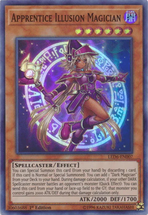 Apprentice Illusion Magician [LED6-EN007] Super Rare - for just $0.35! 
