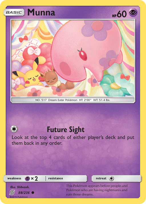 Munna (88/236) [Sun & Moon: Unified Minds] (Glossy Misprint) - Just $0.25! Shop now at Retro Gaming of Denver