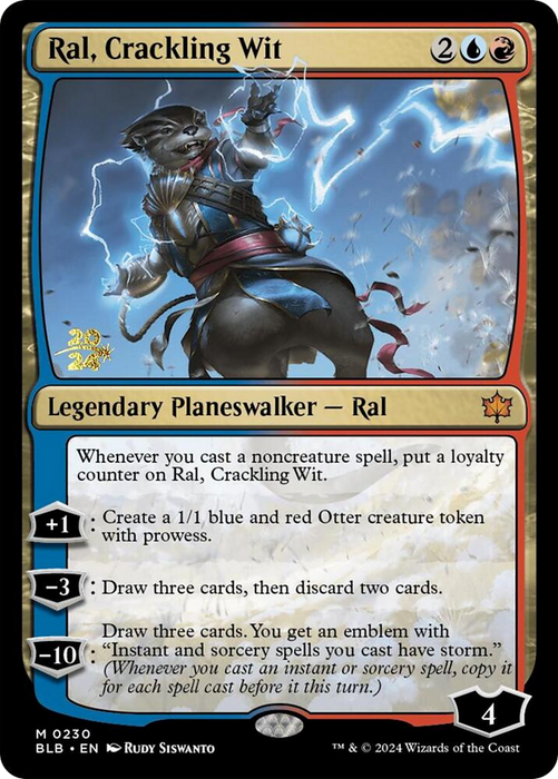 Ral, Crackling Wit (PRE-230) - Bloomburrow Promos Foil - for just $5.22! 