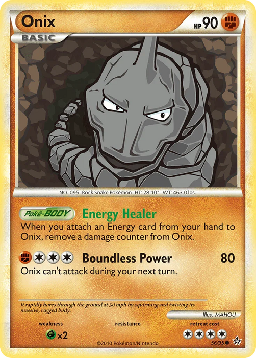 Onix (56/95) [HeartGold & SoulSilver: Unleashed] - for just $0.25! 
