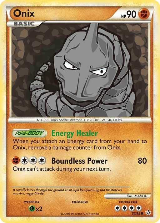 Onix (56/95) [HeartGold & SoulSilver: Unleashed] - for just $0.25! 