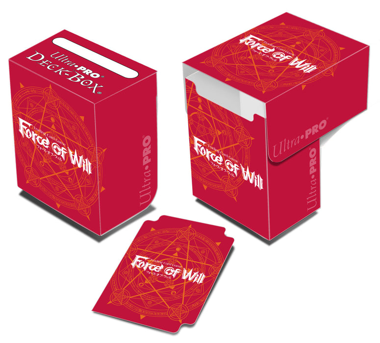 Ultra PRO: Flip Box - Force of Will (Red Card Back) - for just $0! 
