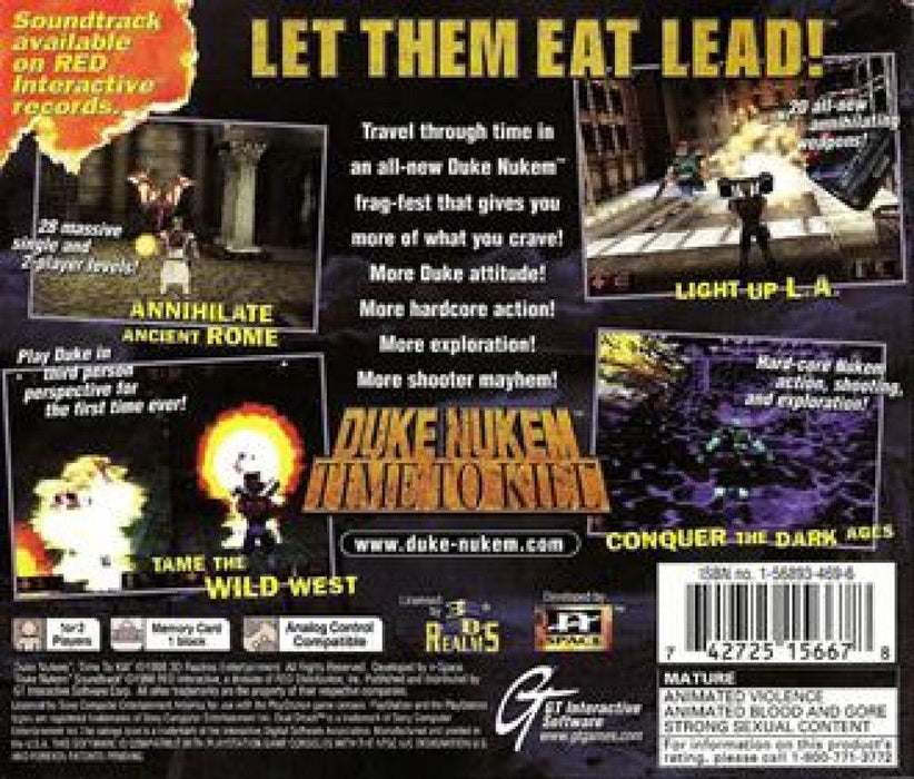 Duke Nukem: Time to Kill – PlayStation 1 (PS1) - for just $0! 