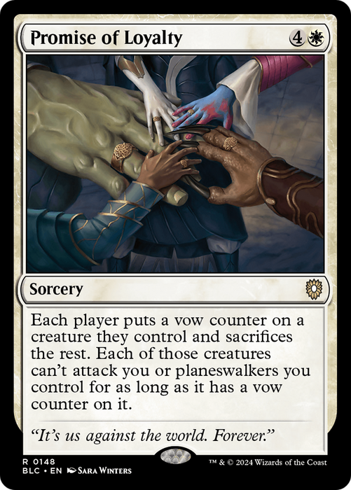 Promise of Loyalty (BLC-148) - Bloomburrow Commander - for just $0.11! 