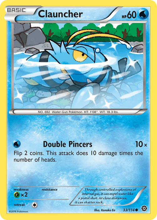 Clauncher (33/114) [XY: Steam Siege] - for just $0.10! 