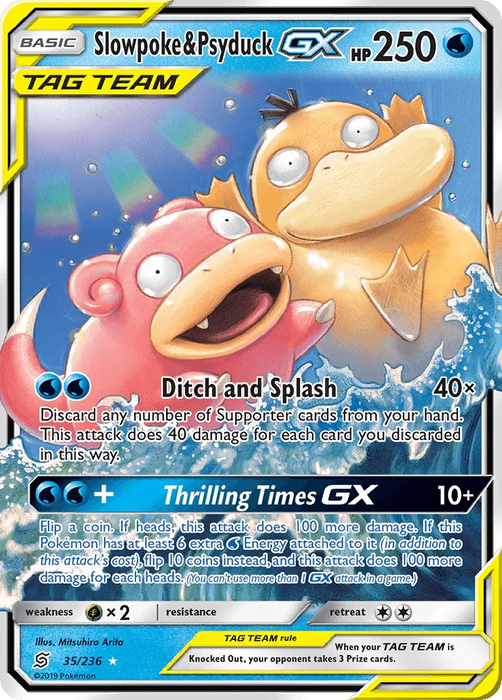 Slowpoke & Psyduck GX (35/236) [Sun & Moon: Unified Minds] - for just $47.55! 