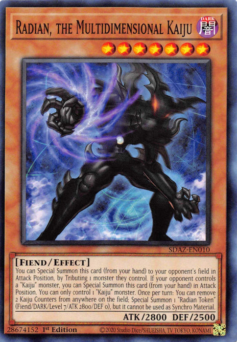 Radian, the Multidimensional Kaiju [SDAZ-EN010] Common - for just $0.10! 
