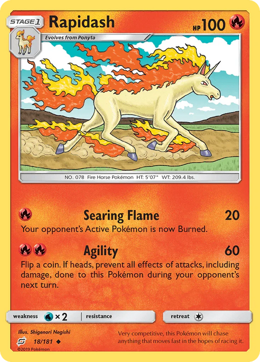 Rapidash (18/181) [Sun & Moon: Team Up] - for just $0.10! 