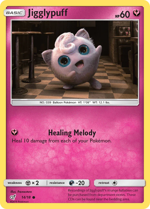 Jigglypuff (14/18) [Sun & Moon: Detective Pikachu] - for just $0.30! 