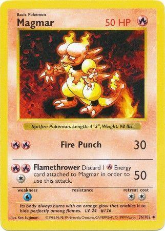 Magmar (36/102) [Base Set Shadowless Unlimited] - for just $2.80! 