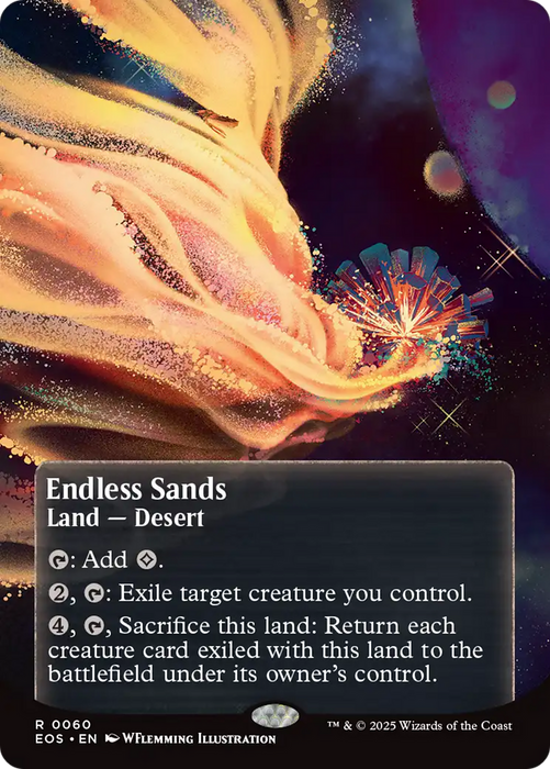 Endless Sands (0060) (Borderless) (Galaxy Foil) (EOS-060) - Edge of Eternities: Stellar Sights - for just $1.09! 
