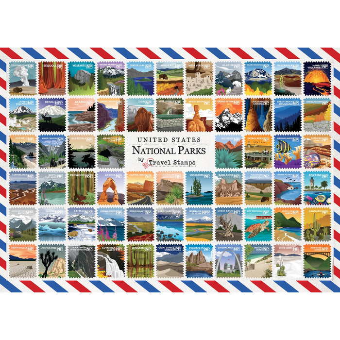 National Parks Travel Stamps 1000 Piece Jigsaw Puzzle - Just $16.99! Shop now at Retro Gaming of Denver