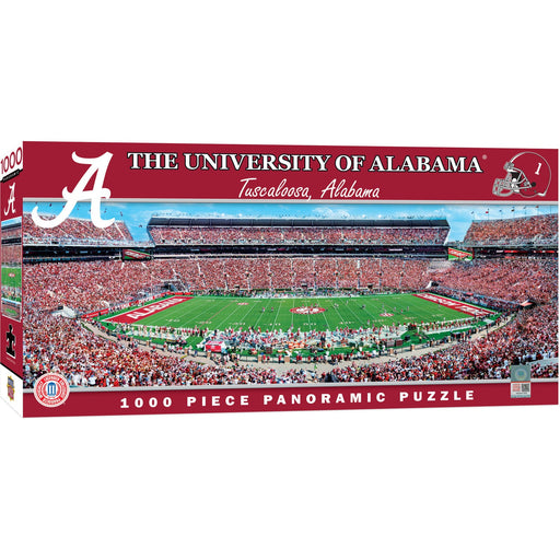 Alabama Crimson Tide - 1000 Piece Panoramic Jigsaw Puzzle - Center View - Just $19.99! Shop now at Retro Gaming of Denver