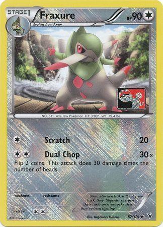 Fraxure (87/101) (League Promo) [Black & White: Noble Victories] - for just $0.35! 