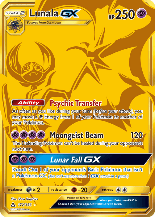 Lunala GX (172/156) [Sun & Moon: Ultra Prism] - for just $24.50! 