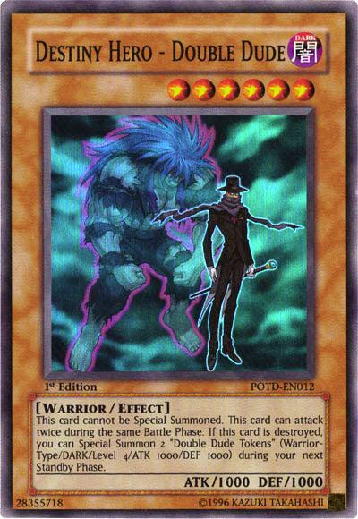 Destiny Hero - Double Dude [POTD-EN012] Super Rare - for just $0.30! 