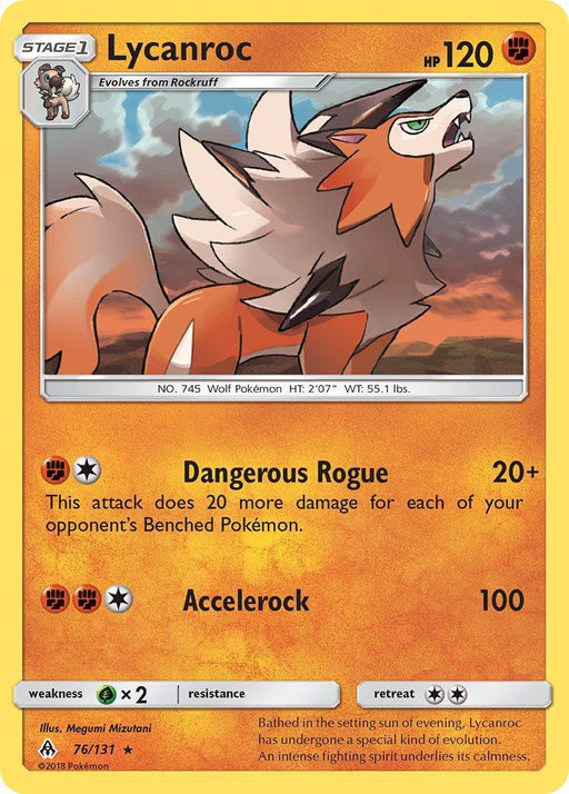 Lycanroc (76/133) (Theme Deck Exclusive) [Sun & Moon: Forbidden Light] - for just $0.90! 