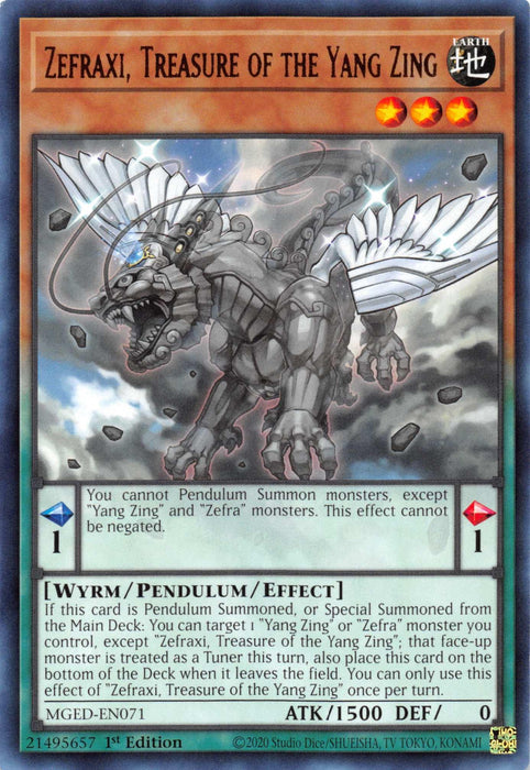 Zefraxi, Treasure of the Yang Zing [MGED-EN071] Rare - for just $0.10! 