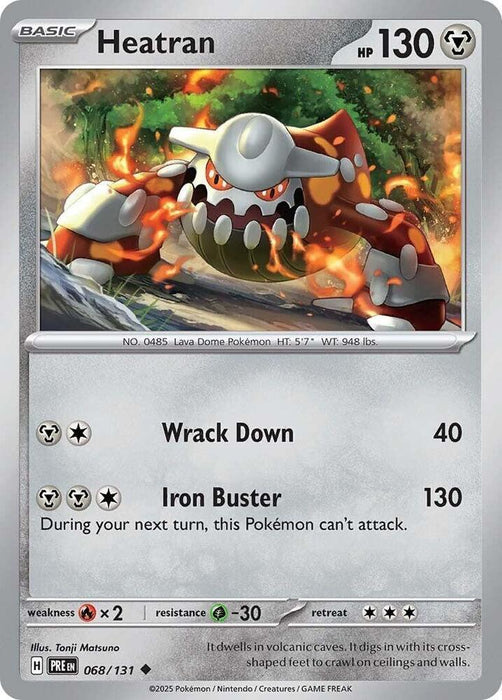 Heatran (068/131) [Scarlet & Violet: Prismatic Evolutions] - for just $0.10! 
