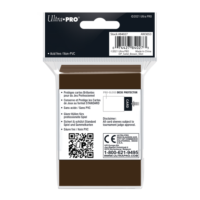 Ultra PRO: Standard 50ct Sleeves - PRO-Gloss (Brown) - Just $0! Shop now at Retro Gaming of Denver