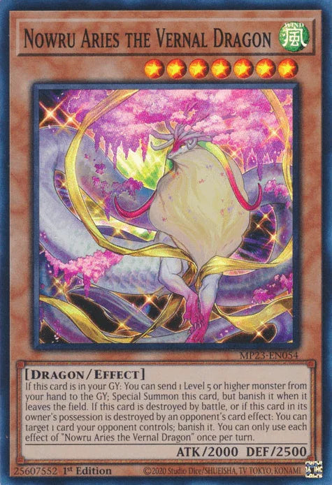 Nowru Aries the Vernal Dragon [MP23-EN054] Super Rare - for just $0.10! 