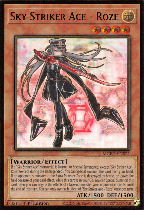 Sky Striker Ace - Roze [MGED-EN021] Gold Rare - for just $0.20! 