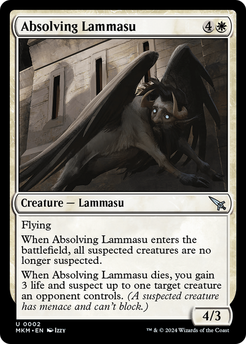 Absolving Lammasu (MKM-002) - Murders at Karlov Manor - for just $0.02! 