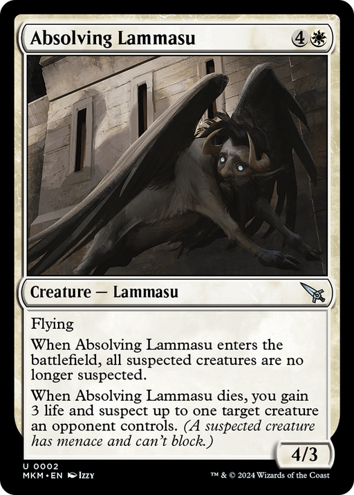 Absolving Lammasu (MKM-002) - Murders at Karlov Manor - for just $0.02! 
