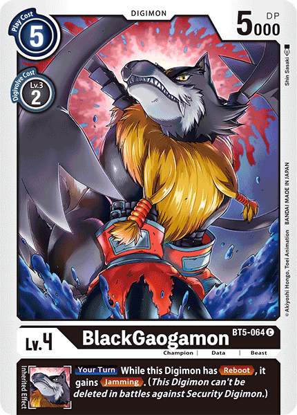 BlackGaogamon [BT5-064] [Battle of Omni] - Just $0.09! Shop now at Retro Gaming of Denver