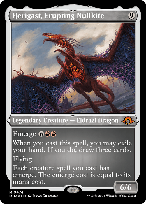 Herigast, Erupting Nullkite (Foil Etched) [Modern Horizons 3] - for just $3.25! 