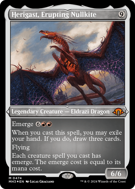 Herigast, Erupting Nullkite (Foil Etched) [Modern Horizons 3] - Just $3.25! Shop now at Retro Gaming of Denver