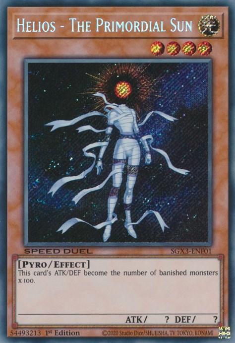 Helios - The Primordial Sun [SGX3-ENF01] Secret Rare - for just $0.30! 