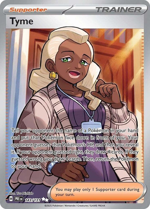 Tyme (143/131) [Scarlet & Violet: Prismatic Evolutions] - for just $0.20! 