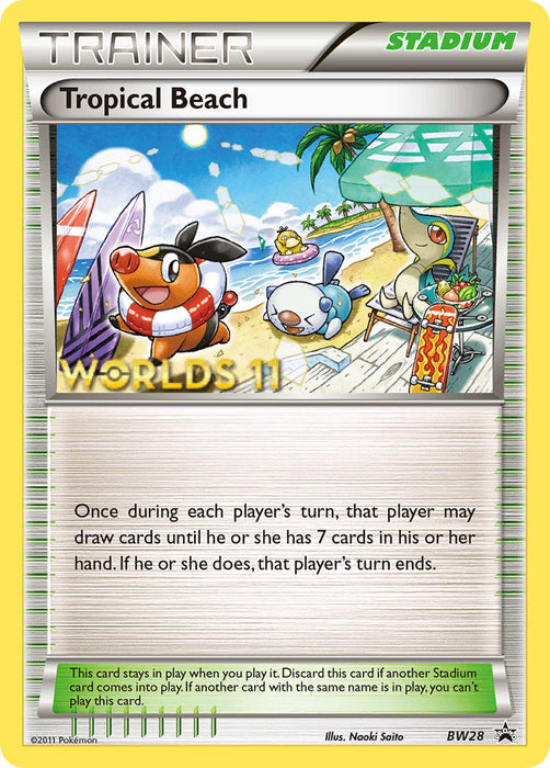 Tropical Beach (BW28) (Finalist) [Black & White: Black Star Promos] - Just $0.10! Shop now at Retro Gaming of Denver