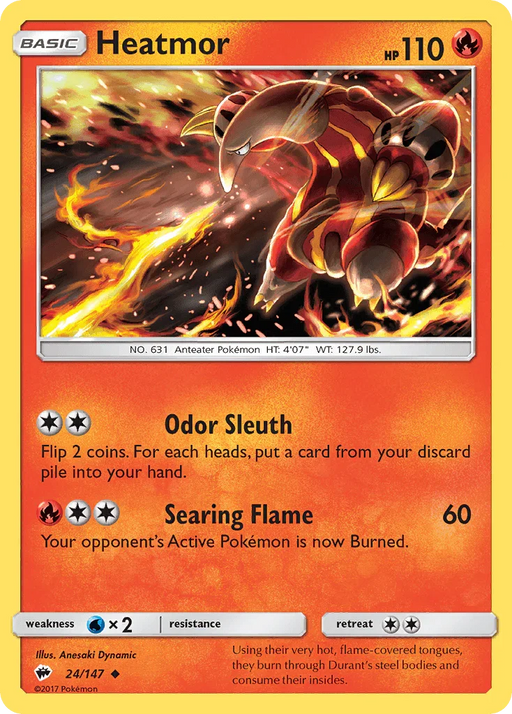 Heatmor (24/147) [Sun & Moon: Burning Shadows] - for just $0.10! 