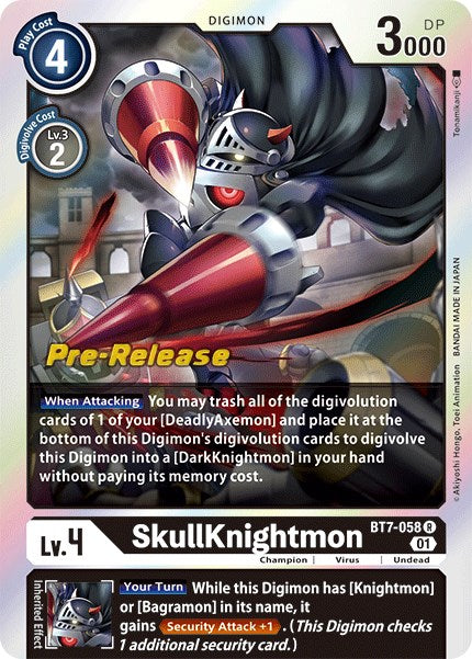 SkullKnightmon [BT7-058] [Next Adventure Pre-Release Cards] - Just $3.50! Shop now at Retro Gaming of Denver