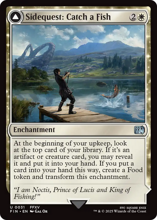 Sidequest: Catch a Fish (FIN-031) - FINAL FANTASY: (enchantment) Foil - for just $0.07! 